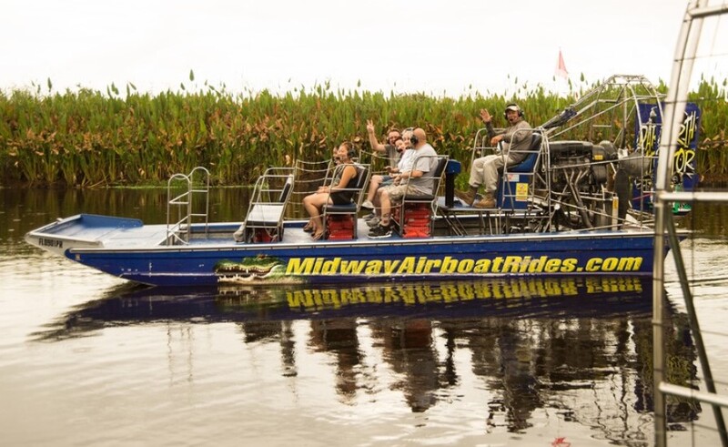 Airboat Rides at Midway Private Tours, an Intimate Ride or Fun for the Whole Family.