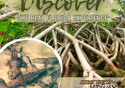 Discover the real Florida experience with Airboat Rides at Midway.